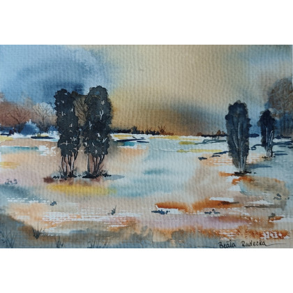 Beata Rudecka - obrazy akwarela - Akwarela Akwarelka Obraz pt. Współistnienie foto #3