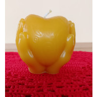 SERCE, ŚWIECA Z WOSKU PSZCZELEGO