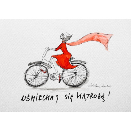 Uśmiechaj się wątrobą!, Adriana Laube, obrazy akwarela