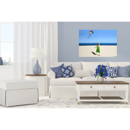 Monika Adamczyk - obrazy akryl - Dziewczynka w sandałach foto #2