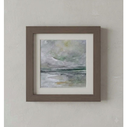 Paulina Lebida - obrazy akwarela - Morze -  akwarela formatu 15/15 cm foto #1