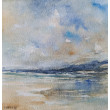 Morze -  akwarela formatu 15/15 cm