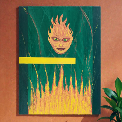 Damian Gmiterek - obrazy akryl - Strażniczka przemiany, 75x55 cm foto #2