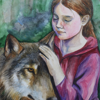 Między Marzeniami - obrazy akwarela - Przyjaźń - akwarela na papierze foto #1