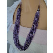 Naszyjnik Fioletowy Z Koralików