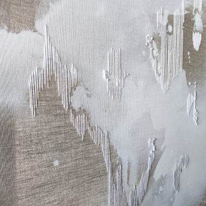 Agnieszka Potocka-Makoś - obrazy tech. mieszana - Ulotnie I - haft obraz abstrakcja foto #1