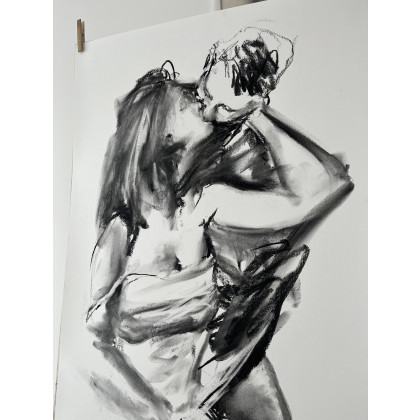 Studio.Sensual - rysunek węglem - Lovers - 100x70cm foto #3
