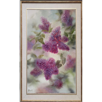 Lidia Olbrycht - obrazy olejne - Bzy, ręcznie malowany olejny foto #4