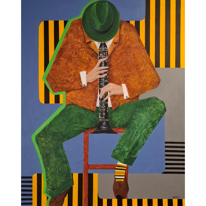 Człowiek, który jest dźwiękiem, Iwona Wierkowska-Rogowska, obrazy akryl