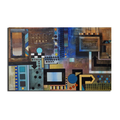 Aleksandra Semeniuk  - obrazy tech. mieszana - Geometria abstrakcyjna 6 foto #1