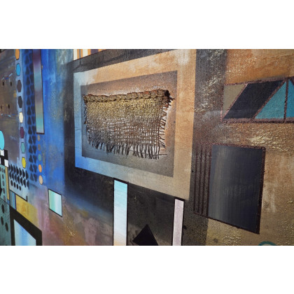 Aleksandra Semeniuk  - obrazy tech. mieszana - Geometria abstrakcyjna 6 foto #3