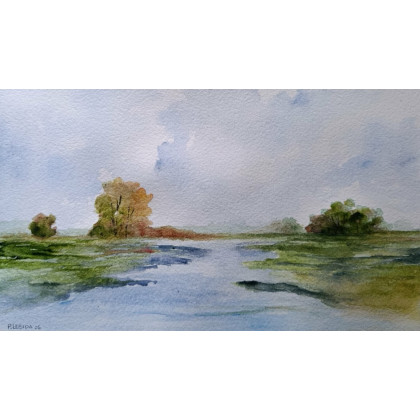 Paulina Lebida - obrazy akwarela - Pejzaż - akwarela formatu 15/25 cm foto #2