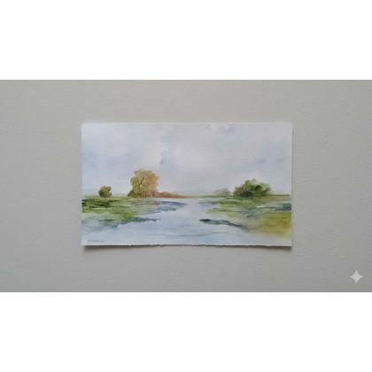 Paulina Lebida - obrazy akwarela - Pejzaż - akwarela formatu 15/25 cm foto #3