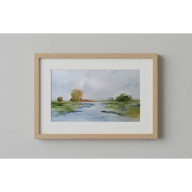 Pejzaż -  akwarela formatu 15/25 cm