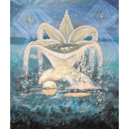 Elżbieta Goszczycka - obrazy olejne - Noc nad drzewami foto #1