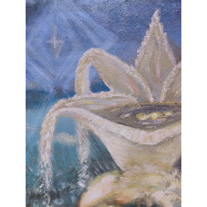 Elżbieta Goszczycka - obrazy olejne - Noc nad drzewami foto #3