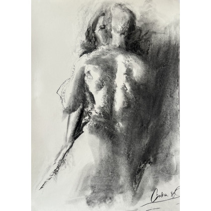 Razem - 50x70cm, Studio.Sensual, rysunek węglem