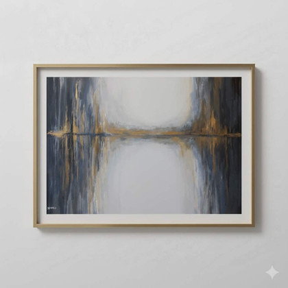 Paulina Lebida - obrazy akryl - Złoty las- obraz akrylowy 70/100 cm foto #2