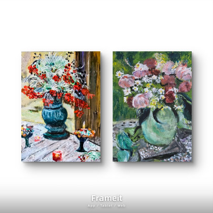 Krystyna Mościszko - obrazy akryl - Bukiety kompozycja foto #1