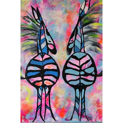 Ewa Mościszko - obrazy akryl - Walentynkowe Randez-Vous foto #3