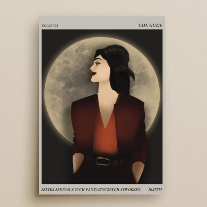 Plakat Jesteś jednym z tych fantastycznych stworzeń o wymiarach 29,7x42 cm A3, Iga Płachta, plakaty