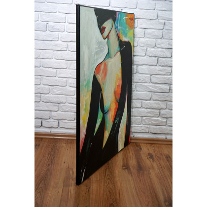 Rafal Stach - obrazy olejne - Dressed in Shadow 80x100 foto #2