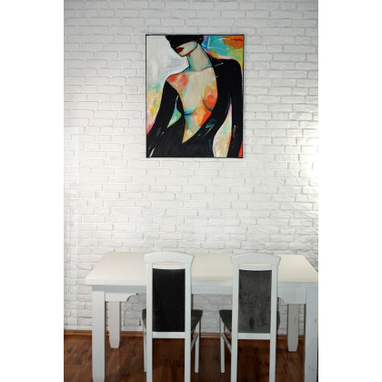 Rafal Stach - obrazy olejne - Dressed in Shadow 80x100 foto #4