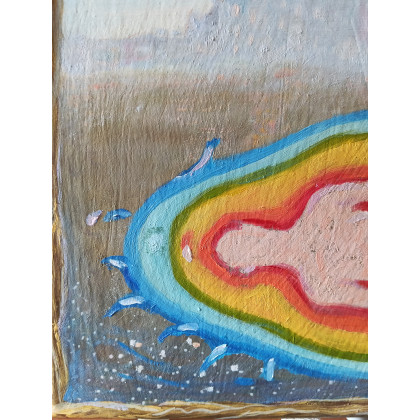 Elżbieta Goszczycka - obrazy olejne - Pejzaż z aurą foto #2