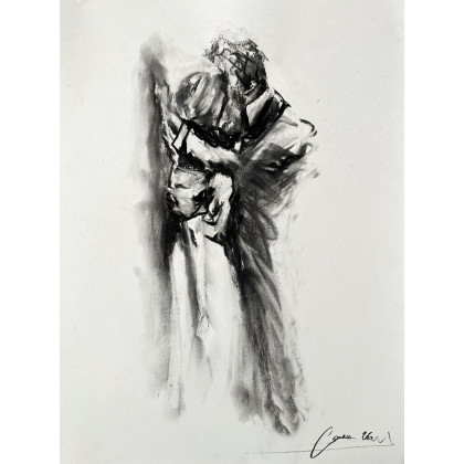 Szkic Pary - 35x46, Studio.Sensual, rysunek węglem