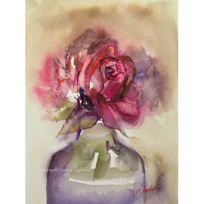 Drobne chwile - akwarela w oprawie, Joanna Magdalena, obrazy akwarela