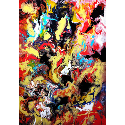 Soulscape in motion, Felix Guenther, obrazy akryl