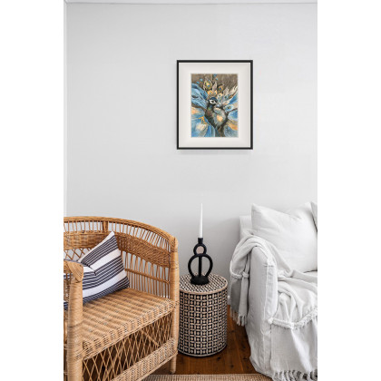 Joanna Tomczyk - obrazy akwarela - Czujność pawia, Akwarela 24 x 32 cm foto #1