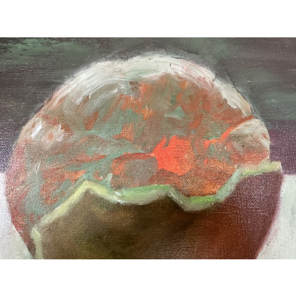 Krystyna Nowak - obrazy olejne - Pomarańcza (39x39 cm) foto #1