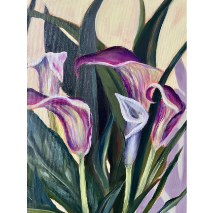 Agnieszka Kumoń - obrazy akryl - Martwa natura z zantedeshią foto #1