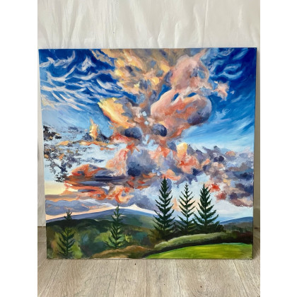 Agnieszka Kumoń - obrazy akryl - Pejzaż chmur foto #1