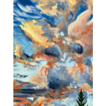 Agnieszka Kumoń - obrazy akryl - Pejzaż chmur foto #2