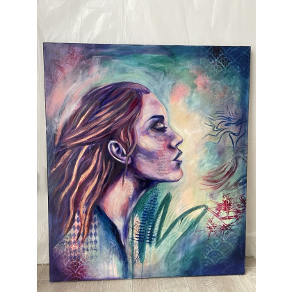 Ukojenie, Agnieszka Kumoń, obrazy tech. mieszana