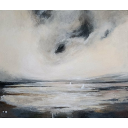 Na morzu- obraz akrylowy 50/60 cm, Paulina Lebida, obrazy akryl