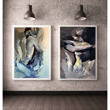 Komplet Inkografii 50x70cm, Studio.Sensual, grafika tech. mieszana