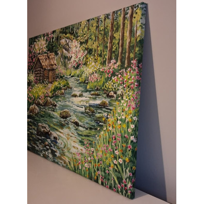 Monika Palichleb - obrazy akryl - Obraz Tam, gdzie budzi się wiosna foto #1