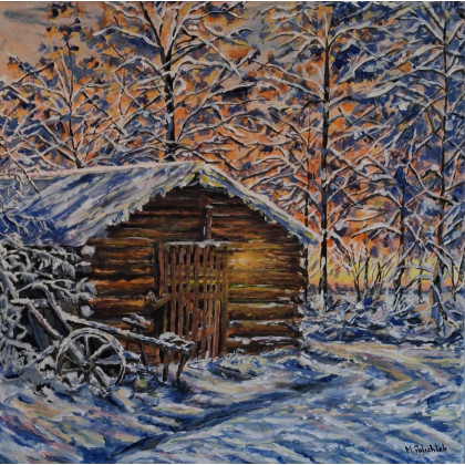 Obraz Gdzieś w polu, Monika Palichleb, obrazy akryl