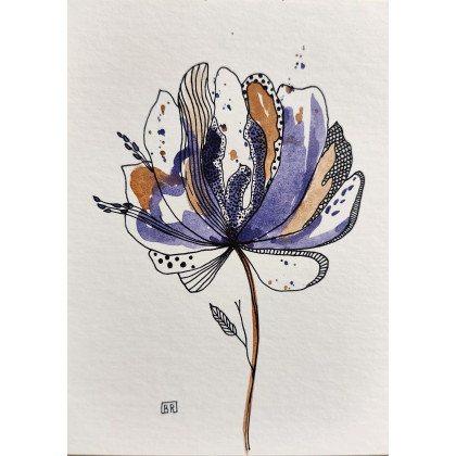 Akwarela Akwarelka Obraz pt: Harmonia Umysłu, Beata Rudecka, obrazy akwarela