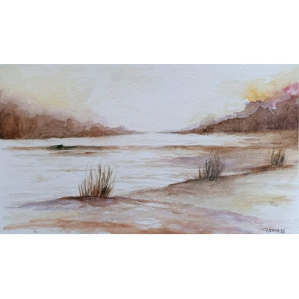 Paulina Lebida - obrazy akwarela - Pejzaż -  akwarela formatu 15/25 cm foto #1