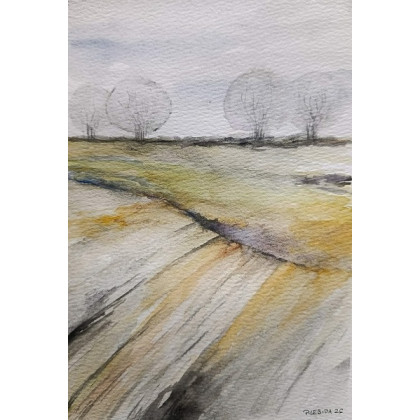 Paulina Lebida - obrazy akwarela - Pejzaż -  akwarela formatu A5 foto #1