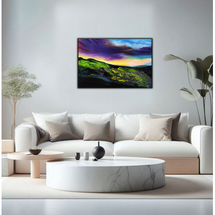 Felix Guenther - obrazy akryl - Color storm over the landscape foto #2