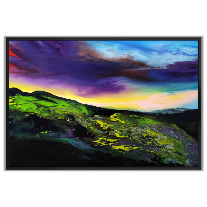 Felix Guenther - obrazy akryl - Color storm over the landscape foto #3