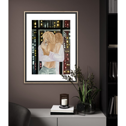 Strona B - plakat A3. Wydruk autorskiej pracy malarskiej, Marta Hajduk-Pawlica, plakaty