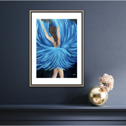 Femme Fatale - plakat A3. Wydruk autorskiej pracy malarskiej, Marta Hajduk-Pawlica, plakaty