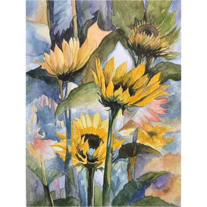 Słoneczne refleksy, Akwarela 24 x 32 cm, Joanna Tomczyk, obrazy akwarela