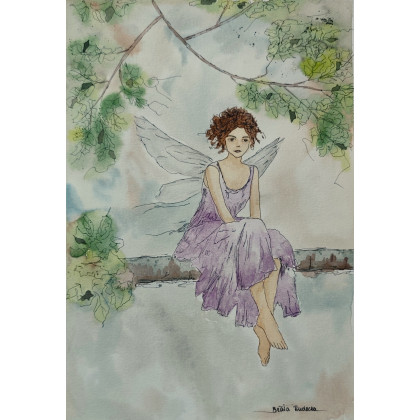 Beata Rudecka - obrazy akwarela - Akwarela Akwarelka Obraz pt: Pomiędzy foto #1